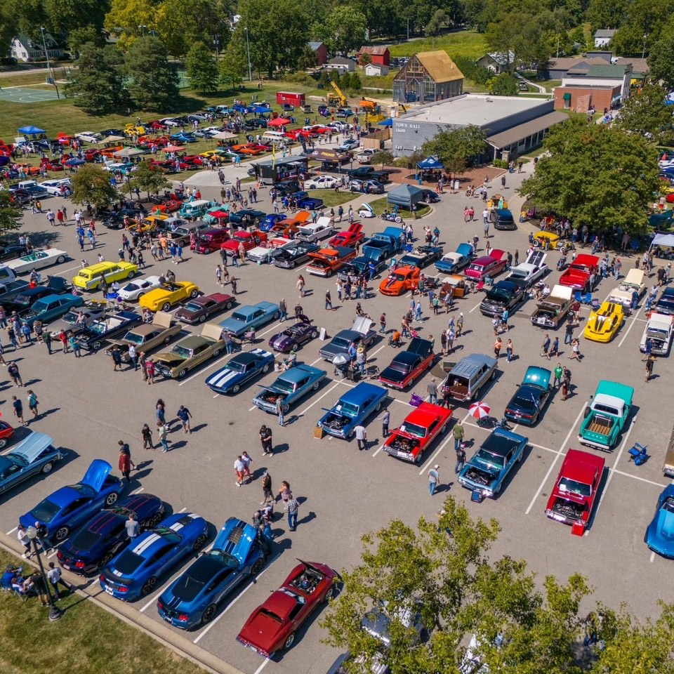Car Show From Above 1080 x 1080